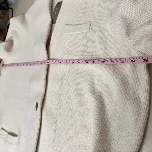 J Crew Cocoon Sweater Blazer Cardigan Merino Wool Alpaca Blend Size 2X Ivory NWT - Picture 10 of 16